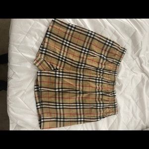 Authentic Burberry vintage check shorts